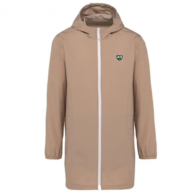 VESTE IMPERMEABLE BEIGE REC9YCLEE