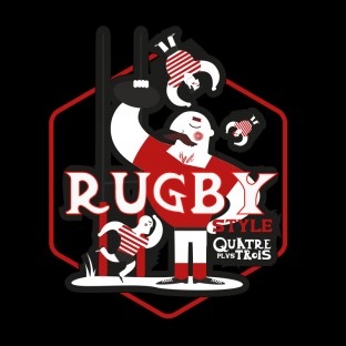 CLASSIC RUGBY STYLE NOIR ROUGE
