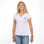 POULETTE COL V BLANC