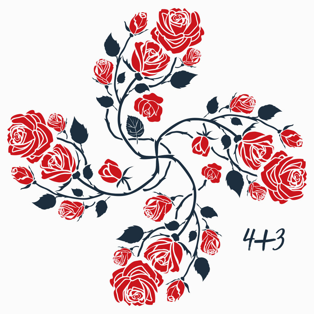 LAUBURU ROSE OVERSIZE COL V BLANC