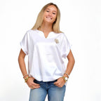 EGUZKIA OVERSIZE COL V BLANC