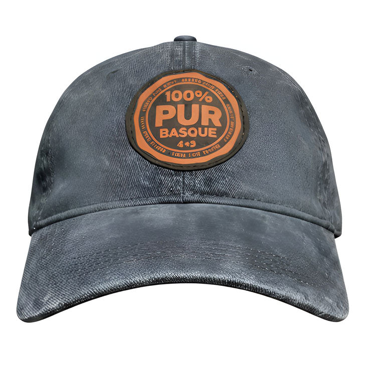 CASQUETTE 100% PUR BASQUE BLEU DELAVE