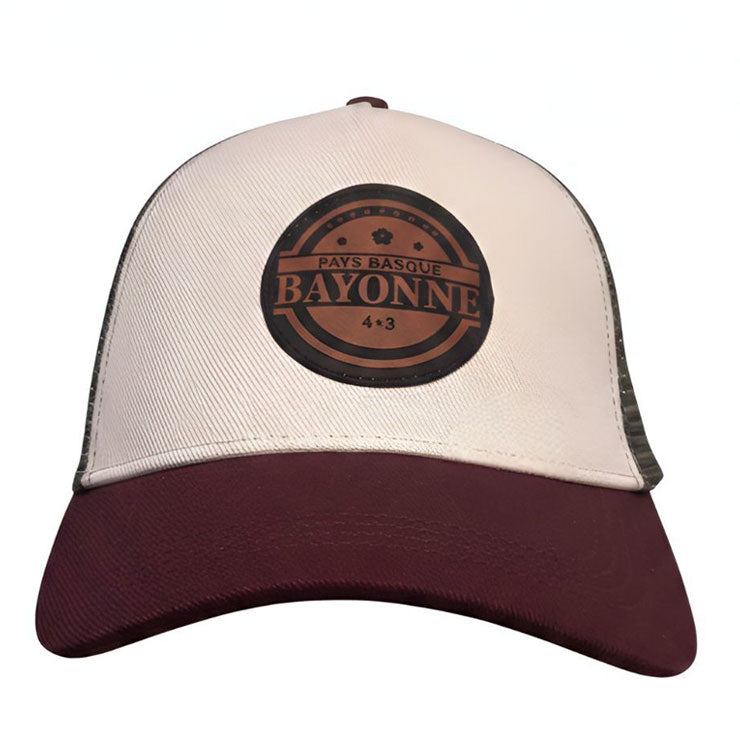 CASQUETTE BAYONNE BORDEAU-BLANC