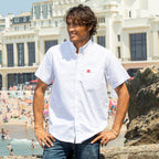 Chemise manche courte banche