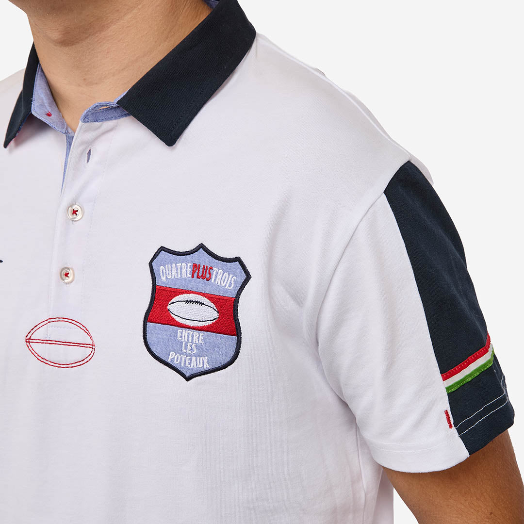 POLO POTEAUX BLANC