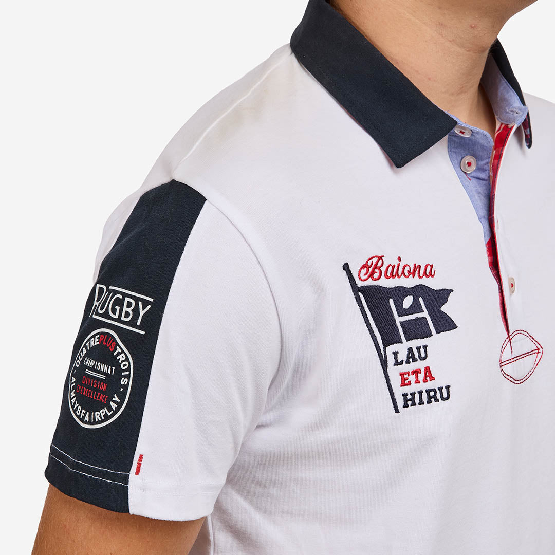 POLO POTEAUX BLANC