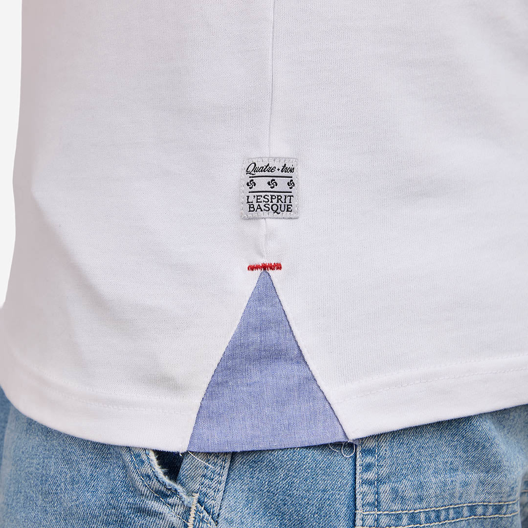 POLO POTEAUX BLANC