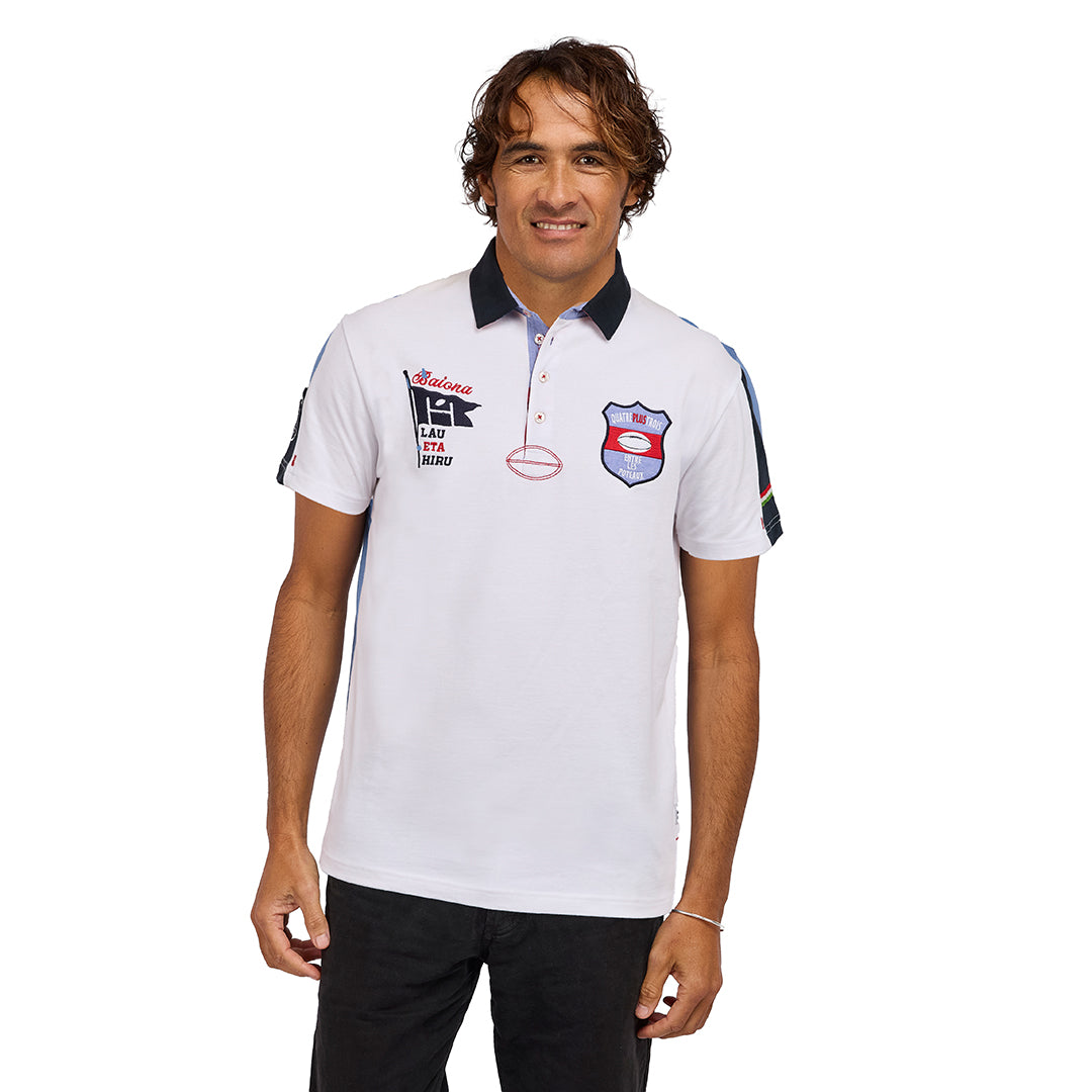 POLO POTEAUX BLANC