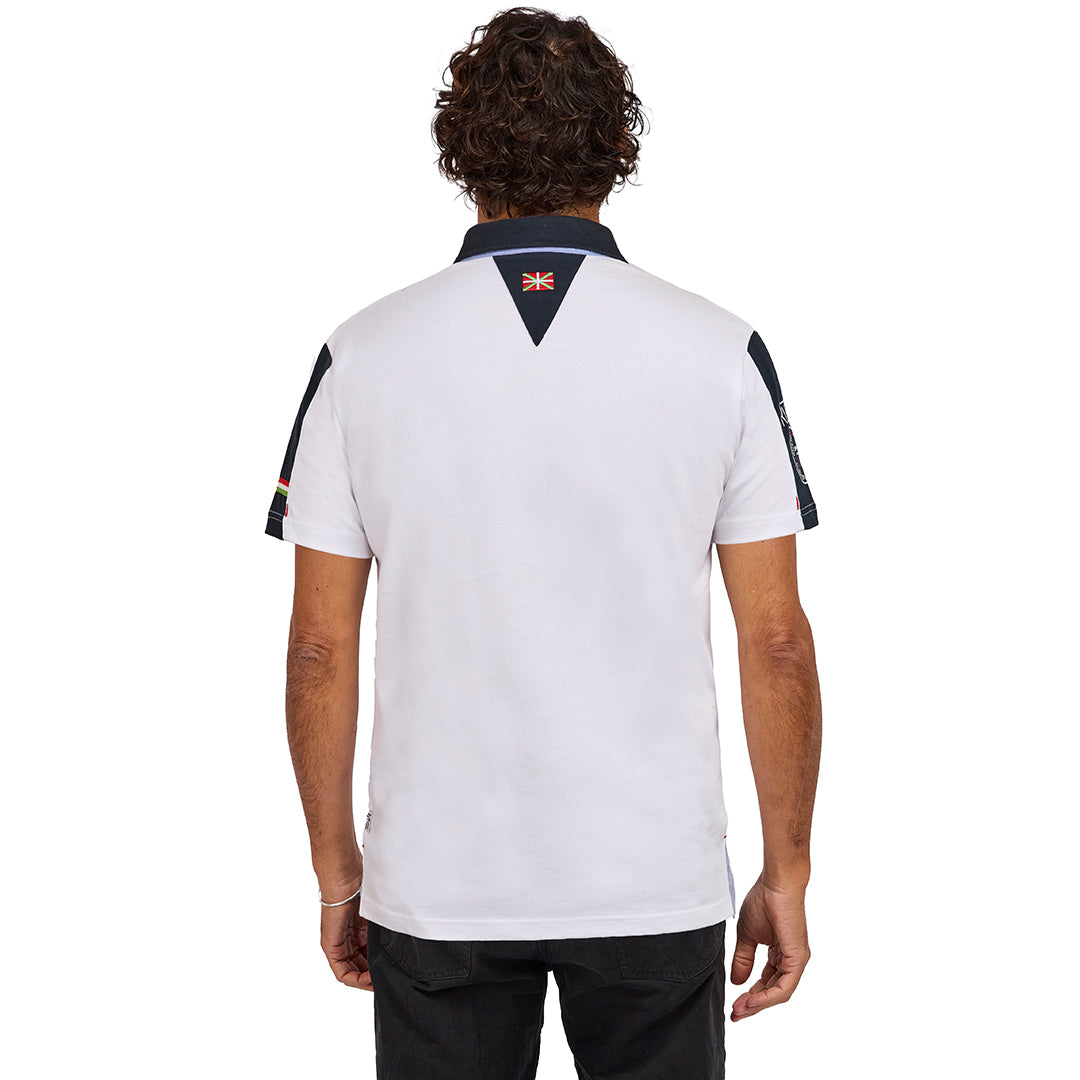 POLO POTEAUX BLANC
